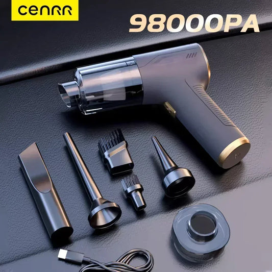 CENRR Pro Mini Cordless Car Vacuum & Air Blower – 98,000PA High-Power Handheld Cleaner
