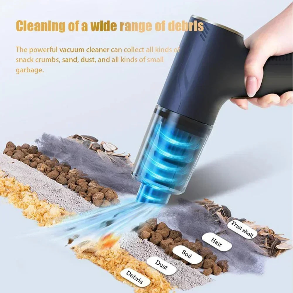 CENRR Pro Mini Cordless Car Vacuum & Air Blower – 98,000PA High-Power Handheld Cleaner