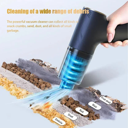 CENRR Pro Mini Cordless Car Vacuum & Air Blower – 98,000PA High-Power Handheld Cleaner